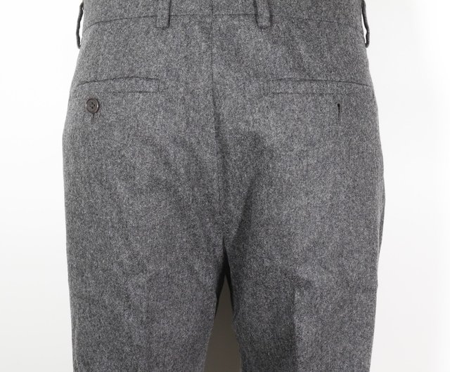 日本直送】エルメス HERMES パンツ ウール グレー メンズ【中古