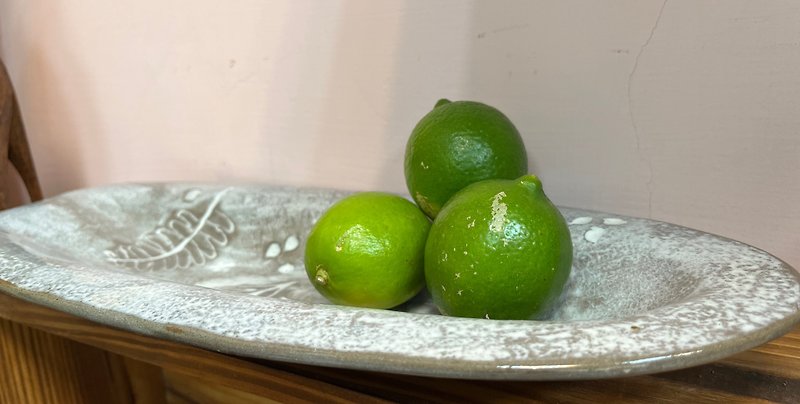 34 cm fruit plate long plate soup plate plate - จานและถาด - ดินเผา สีกากี