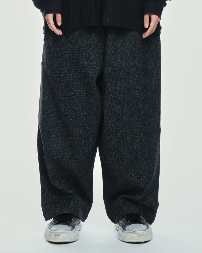 Baggy Pants - กางเกงขายาว - เส้นใยสังเคราะห์ สีดำ