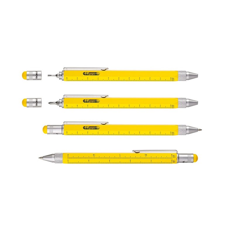 Multitasking ballpoint pen - ปากกา - โลหะ สีเหลือง