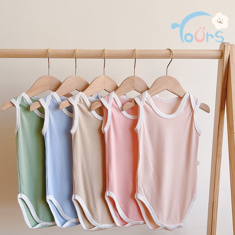 [YOUrs Youerssi] Guliu cotton-vest onesies made in Taiwan children's clothing baby clothes - Onesies - Cotton & Hemp 