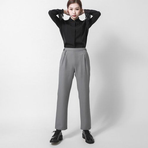 Prague bi-fold suit pants _6AF302_ gray