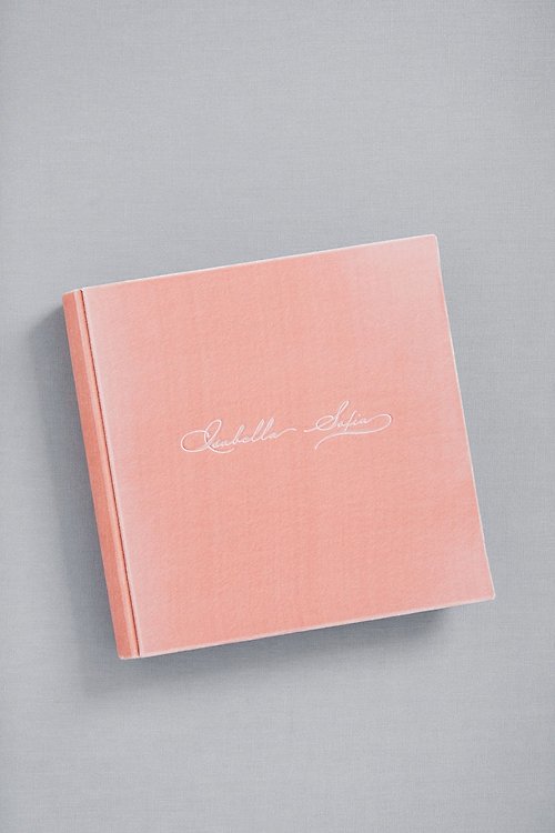 Bark & Berry Photo Album - VELVET 24x24 - polaroid instax vintage custom wedding guest book