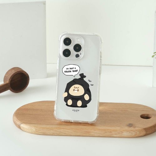 TOYSELECT CO.ME.豆豆垃圾寶貝全氣囊防摔iPhone手機殼