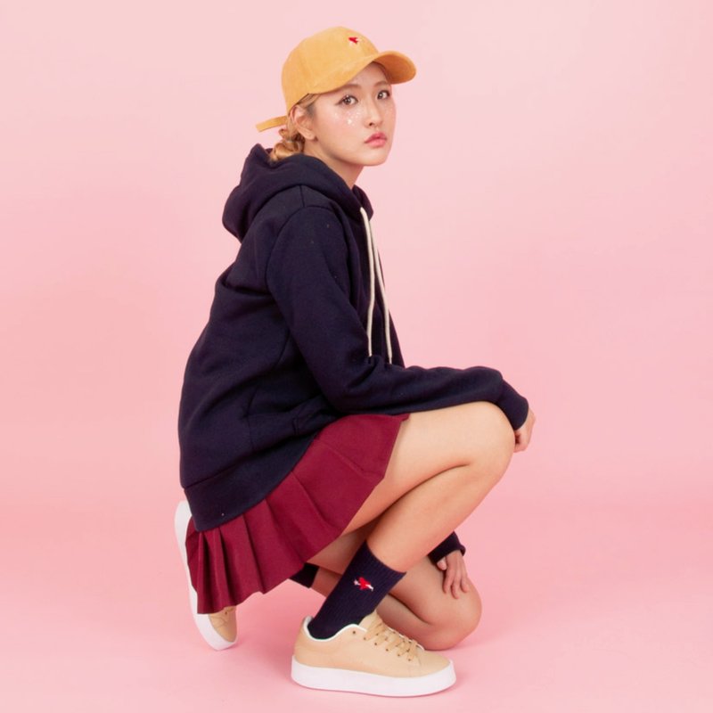 Dear My Universe Corduroy Baseball Cap - Mustard Yellow - หมวก - เส้นใยสังเคราะห์ สีเหลือง