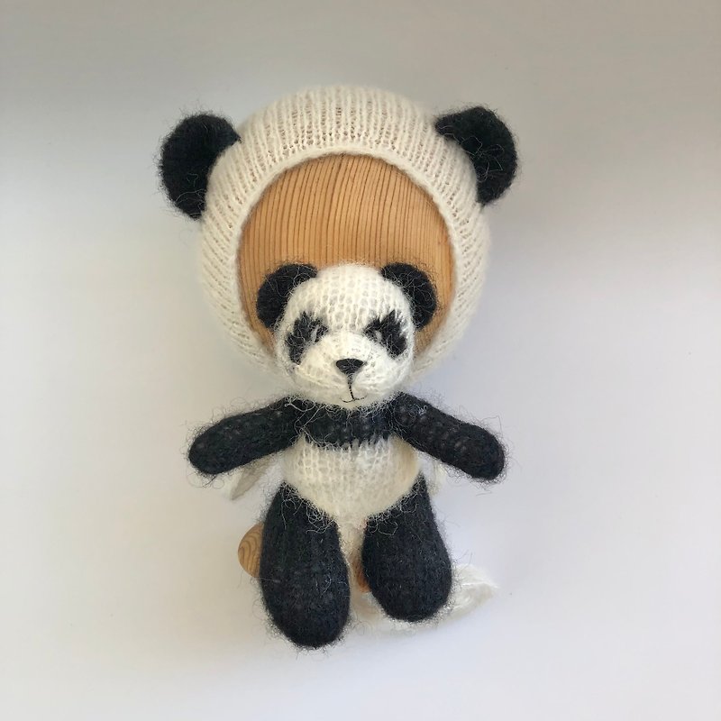 Newborn photo prop panda set - Baby Accessories - Wool 