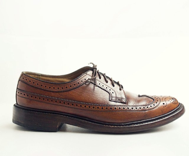 70s American carved Bulvxieer shoes | Florsheim IQ Kenmoor US 8D EUR 4041