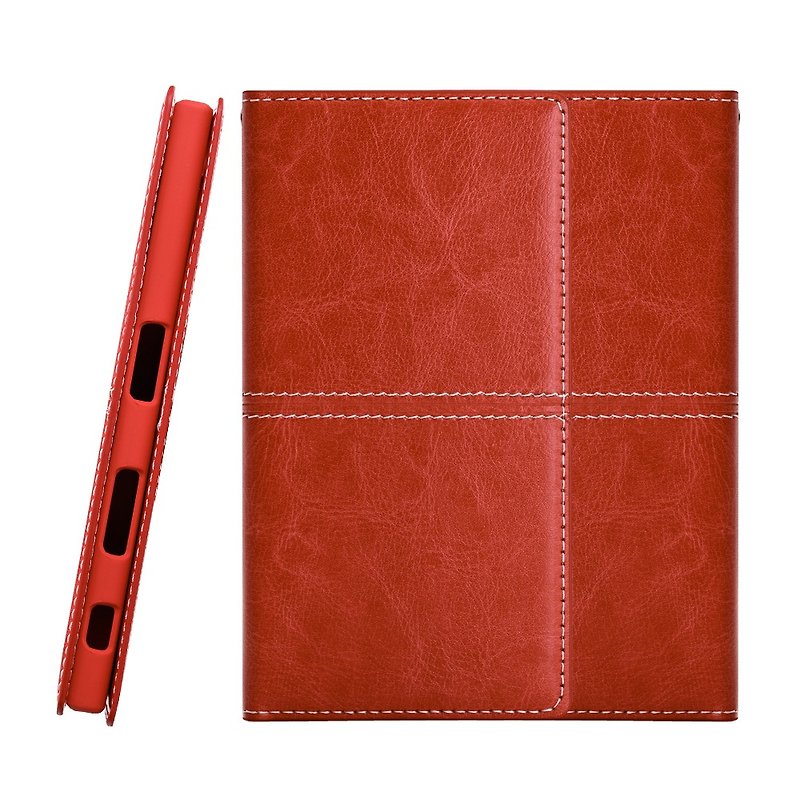 SONY Xperia XZ 隱形磁扣專用側掀式皮套 - 紅 (4716779656503) - 其他 - 其他材質 紅色