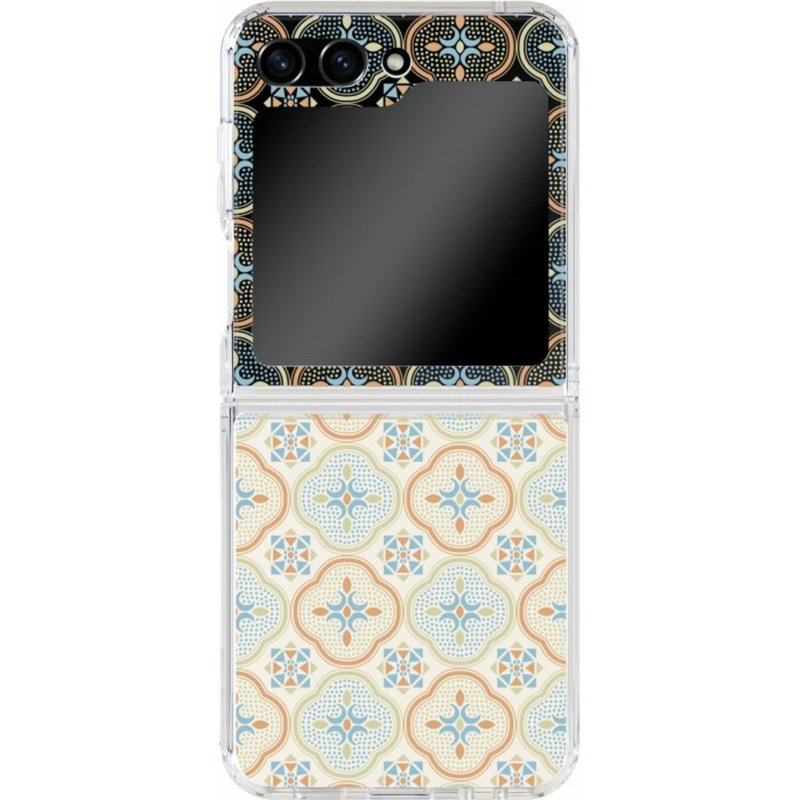 【預購】三星手機殼/Samsung Galaxy Z Flip5/玻璃海棠/暖陽甜杏 - 手機殼/手機套 - 其他材質 透明