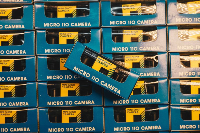 Mini-Shot Micro 110 Film Camera #110 film camera - กล้อง - พลาสติก สีดำ