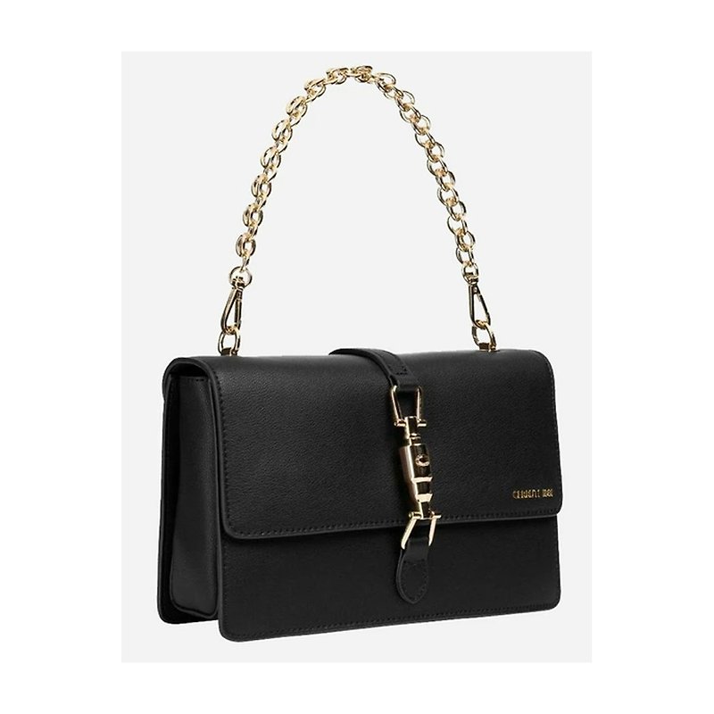 Cerruti 1881 special price new exhibit top calfskin handbag shoulder bag - กระเป๋าถือ - หนังแท้ สีดำ