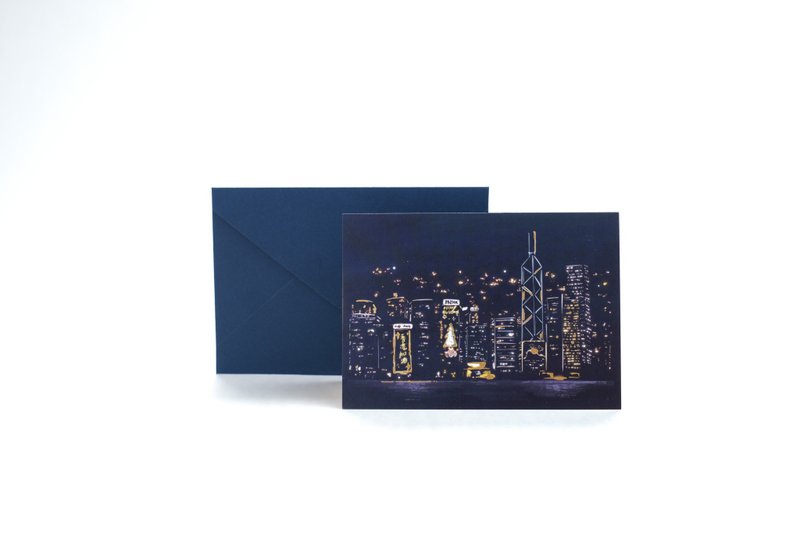 [Christmas card total of 5 designs] Tsim Sha Tsui East Waterfront - Cards & Postcards - Paper Multicolor