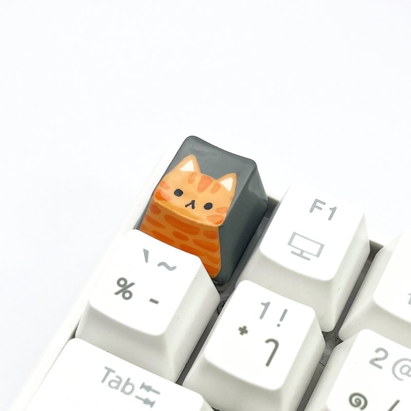 OEM Keycap ginger cat-dark gray - อุปกรณ์เสริมคอมพิวเตอร์ - พลาสติก สีเทา