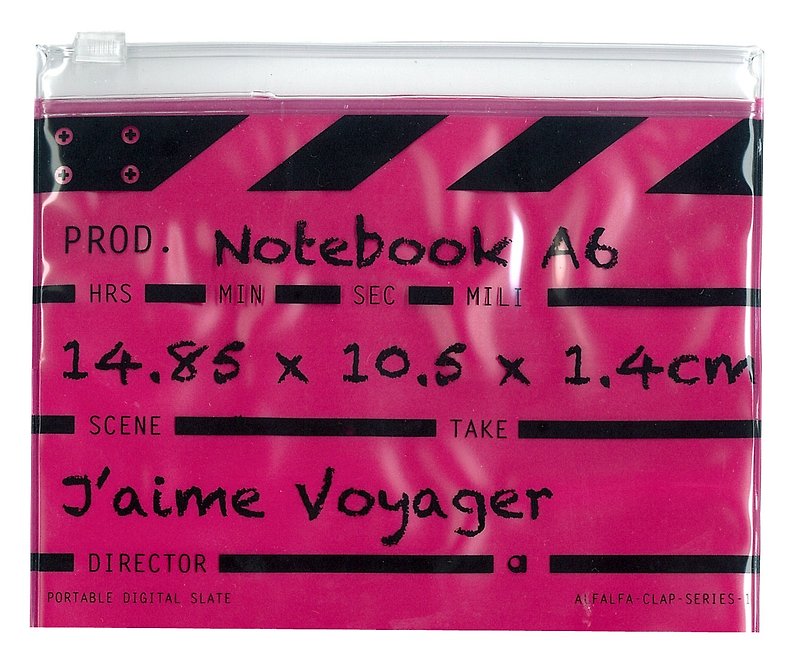 ディレクター クラップ ジャーナル ジョッター A6 - ピンク - ノート・手帳 - その他の素材 ピンク