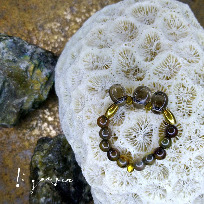 Water Drop Citrine Agate Ring | Citrine | Agate| - General Rings - Crystal 