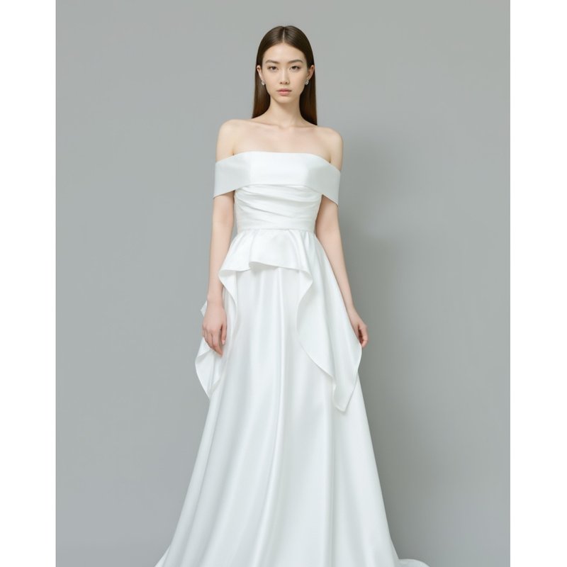 Vivienne 薇薇安雙件式禮服 - 禮服/小禮服 - 絲．絹 白色