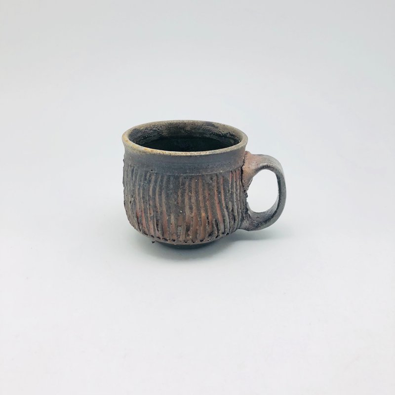 柴燒馬克杯 - 咖啡杯/馬克杯 - 陶 咖啡色