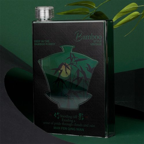 卜A杯 boeibei 滿分竹影 隨行杯500ml 方形透明扁平水杯
