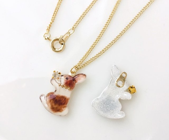 3色から選べるRabbit necklace うさぎネックレス ホワイトデー