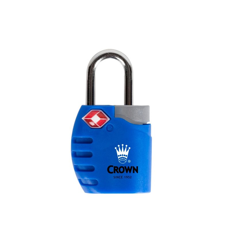 【CROWN】TSA customs lock key lock blue - อื่นๆ - วัสดุอื่นๆ สีน้ำเงิน