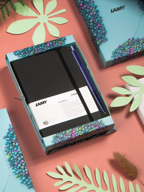LAMY TAIWAN 官方旗艦館 全球臺灣獨家 / LAMY 原子筆 A6 鋼筆用筆記本禮盒 - noto