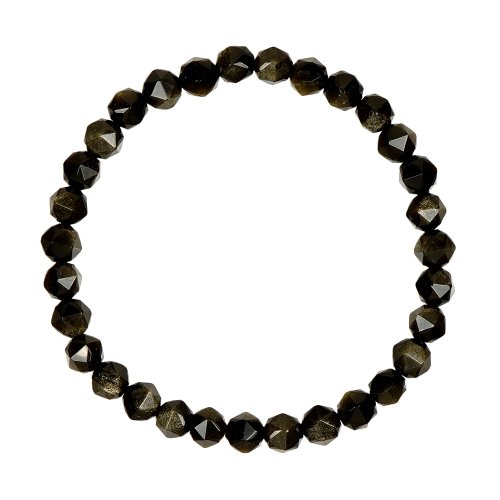 正佳珠寶 Gemsrich Jewelry 【正佳珠寶】金曜石 鑽切金曜 5mm 金曜石手珠