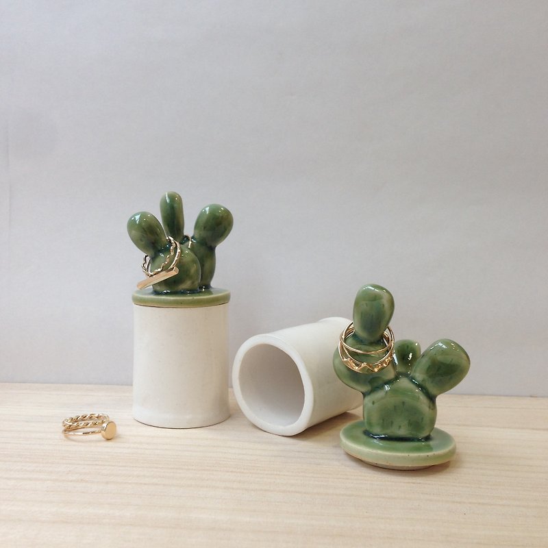 Cactus ring holder box | Accessories box - Pottery & Ceramics - Pottery 
