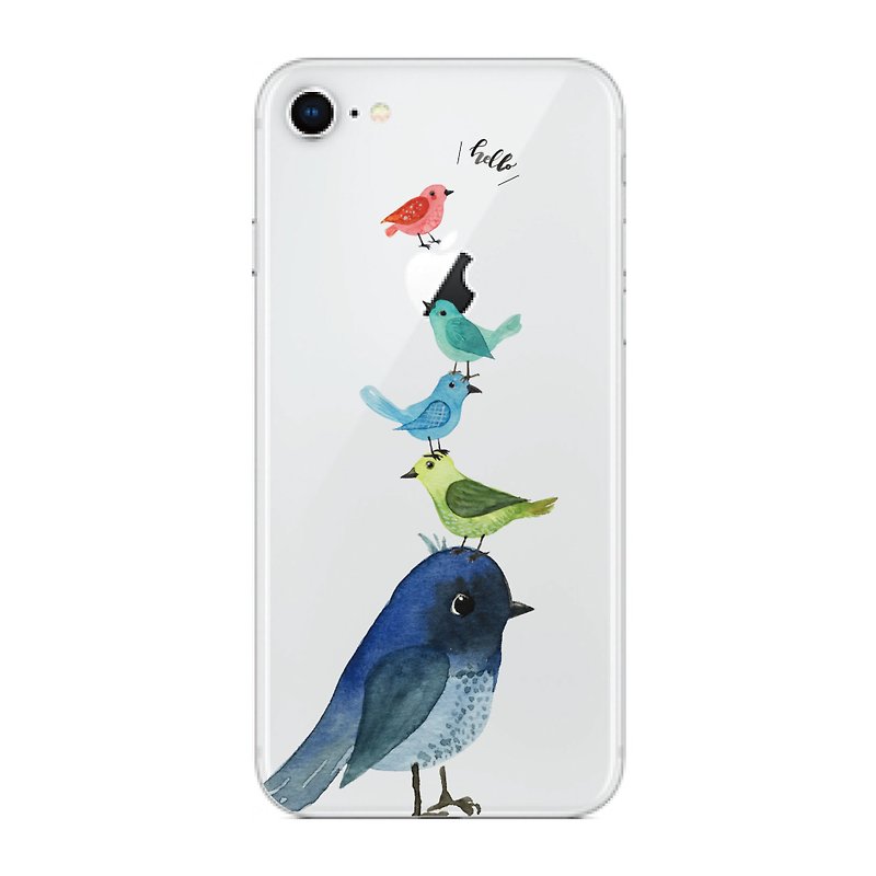 鳥兒疊疊樂 - 手機殼 | TPU Phone case 防摔 空壓殼 | 可加字 - 手機殼/手機套 - 橡膠 透明