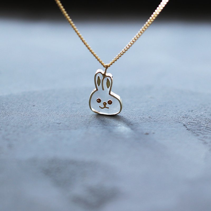 Little Bunny | Necklace | N614 - Necklaces - Other Metals Gold