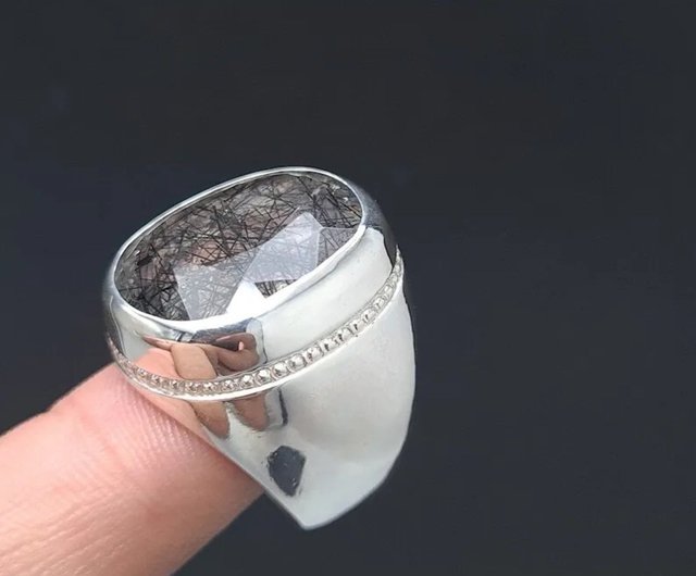 ハンドメイド　シルバー925 ゴールデンルチルクォーツ　シルバーリング imgrc0093901223.jpg