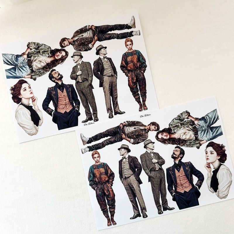 A489 - Spring collection Character - สติกเกอร์ - กระดาษ 