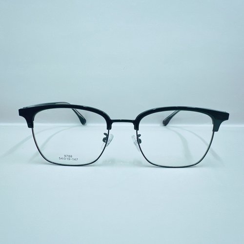 EGlasses。眼鏡物語 站內最高等級UV420濾藍光0度眼鏡│眉架合金個性修臉系列9788-C32
