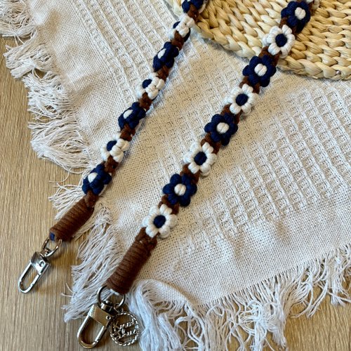 在庫あり】二色花 六弁花 携帯電話ストラップ 電話コード