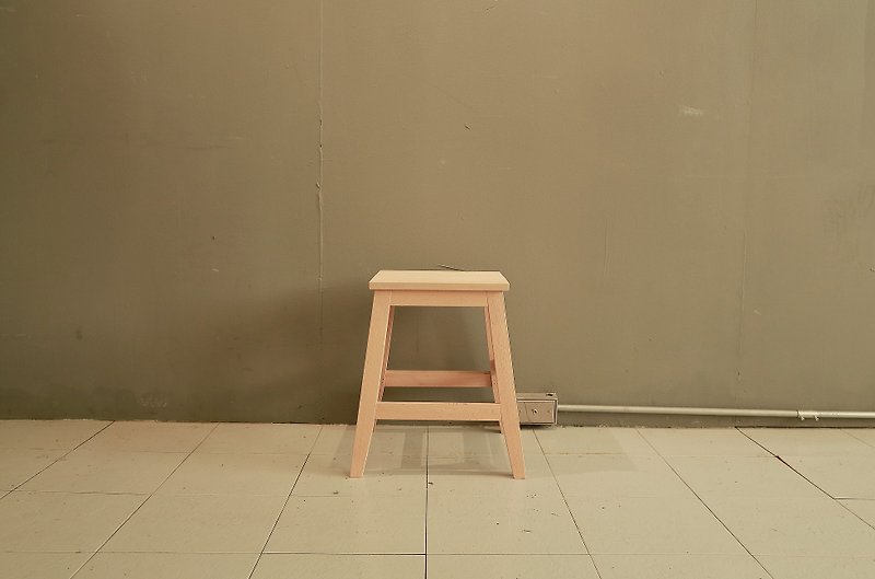 Country style solid wood simple low stool chair/display sample special price cleared (high chair is sold out) - Wood, Bamboo & Paper - Wood Brown