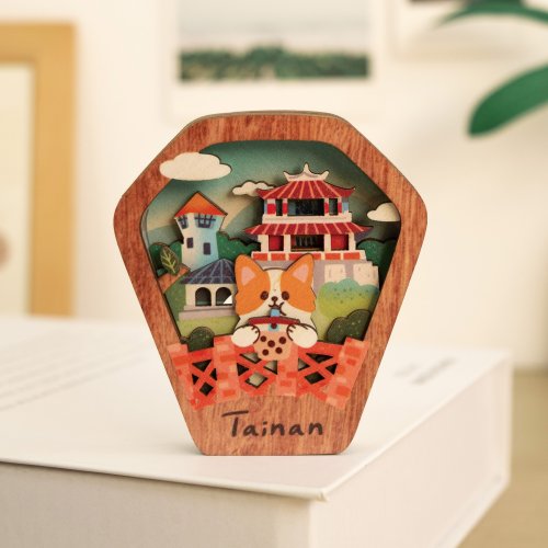 遊木時光 woodtime 【星願磁鐵燈-府城漫步】臺灣紀念品 / 生活配件 / 冰箱貼