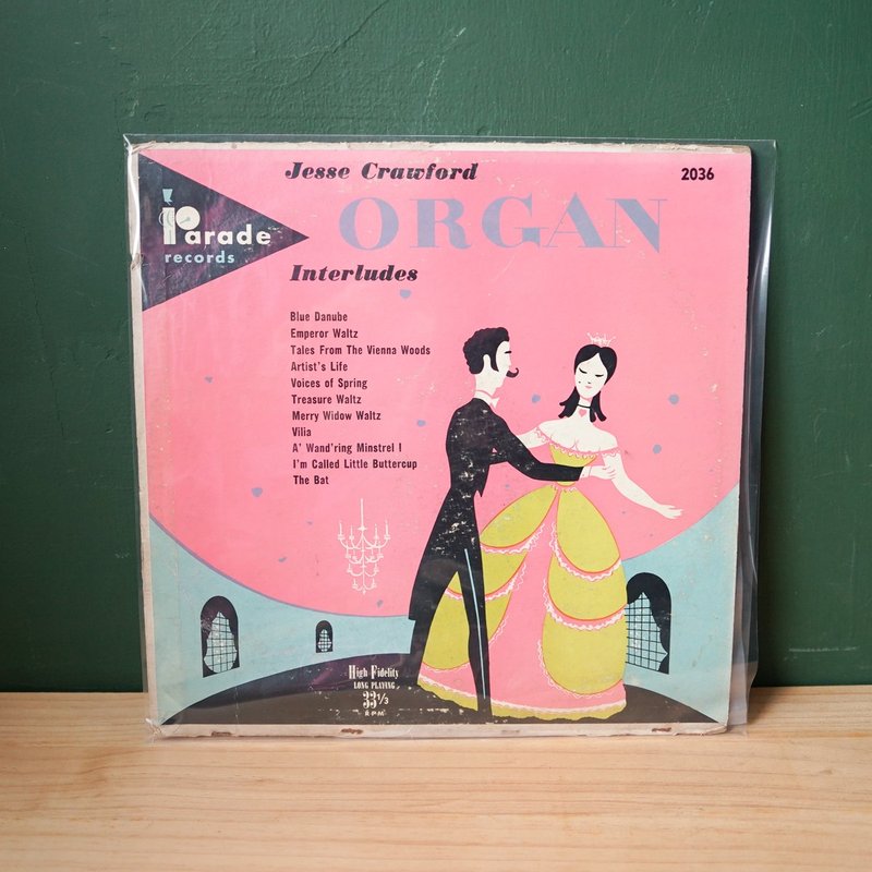 【北極二手雜貨】二手黑膠 Jesse Crawford Poet Of The Organ - 音樂專輯 - 塑膠 黑色