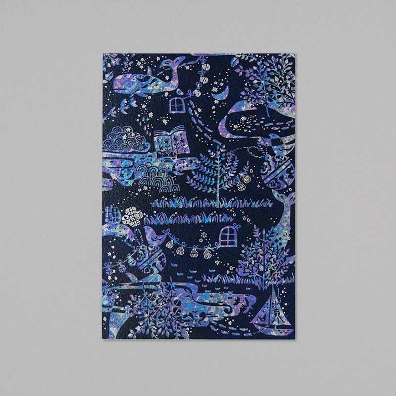 misuzu uta 明信片 鯨魚法會 - 卡片/明信片 - 紙 紫色