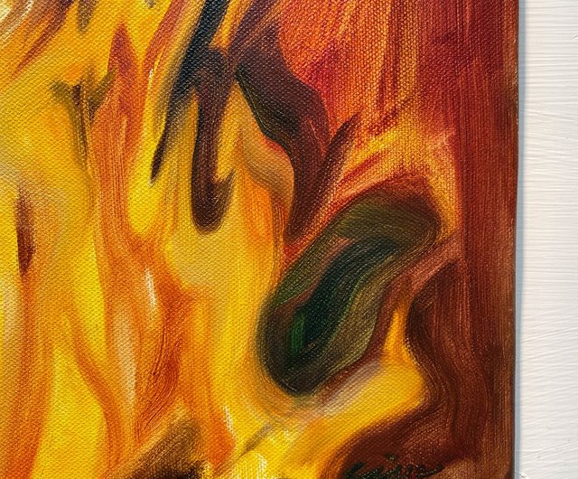 クリスマスプレゼント】クリスマス油絵イラスト-A - ショップ