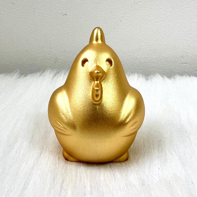 十二生肖銅鍍金擺件 - 雞 | 風水擺件 | 奇門擺件 | 開運 - 擺飾/家飾品 - 銅/黃銅 金色