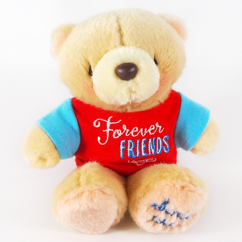4.5-inch/T-Shirt fluffy bear [Hallmark-ForeverFriends fluff -30 anniversary] - Stuffed Dolls & Figurines - Other Materials Red