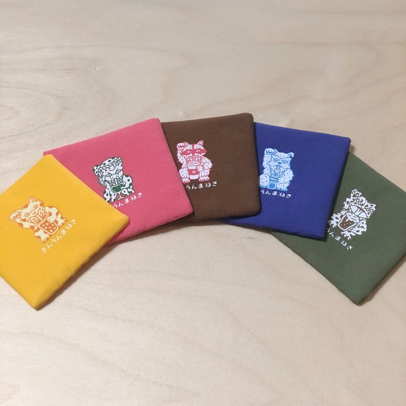 Lucky Sandwich Coaster/ 5 Flavors/ Cheese/ Matcha/ Strawberry/ Coffee/ Blueberry - ที่รองแก้ว - ผ้าฝ้าย/ผ้าลินิน 