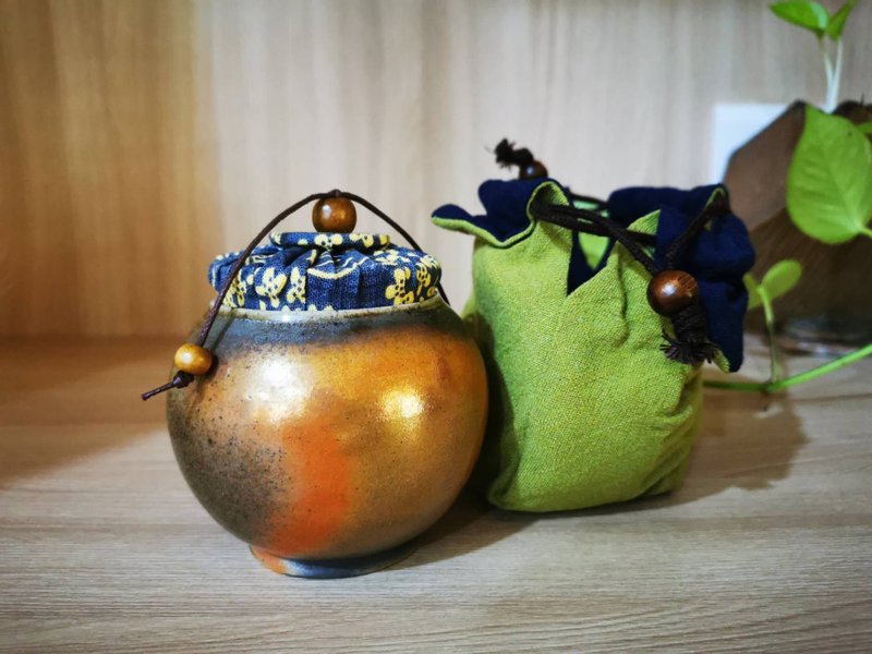 S013柴燒自然落灰小茶倉 - 茶壺/茶杯/茶具 - 陶 