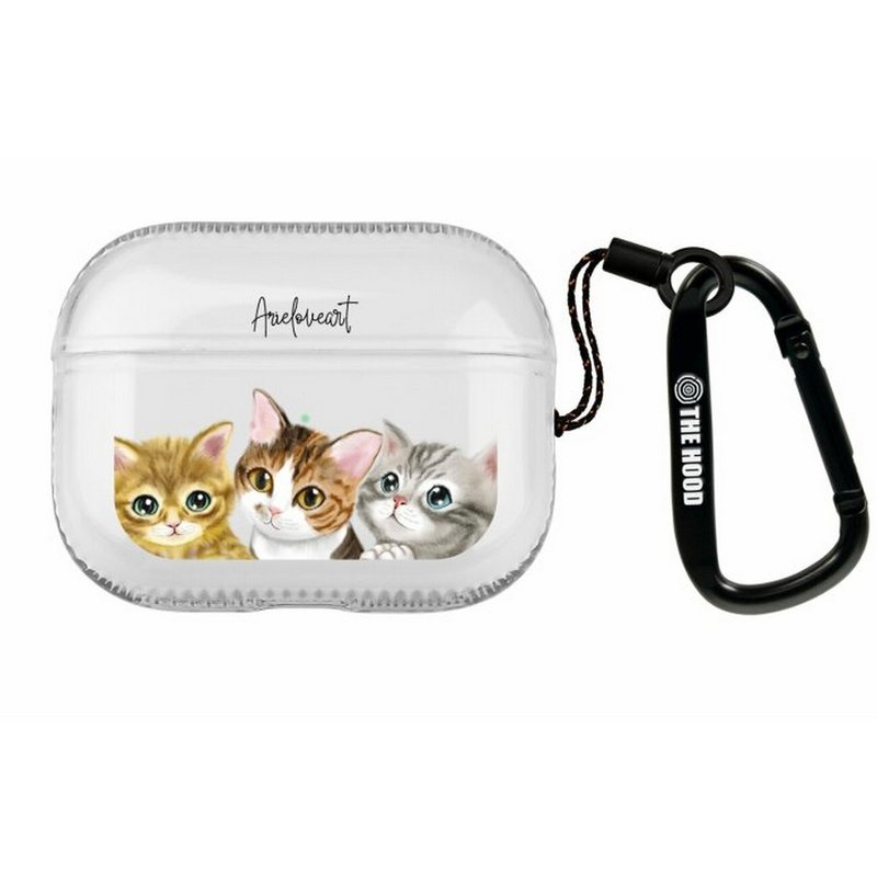 Three Kittens Apple Airpods Pro 3/4 / Pro Case Golden Case - Headphones & Earbuds Storage - Plastic 