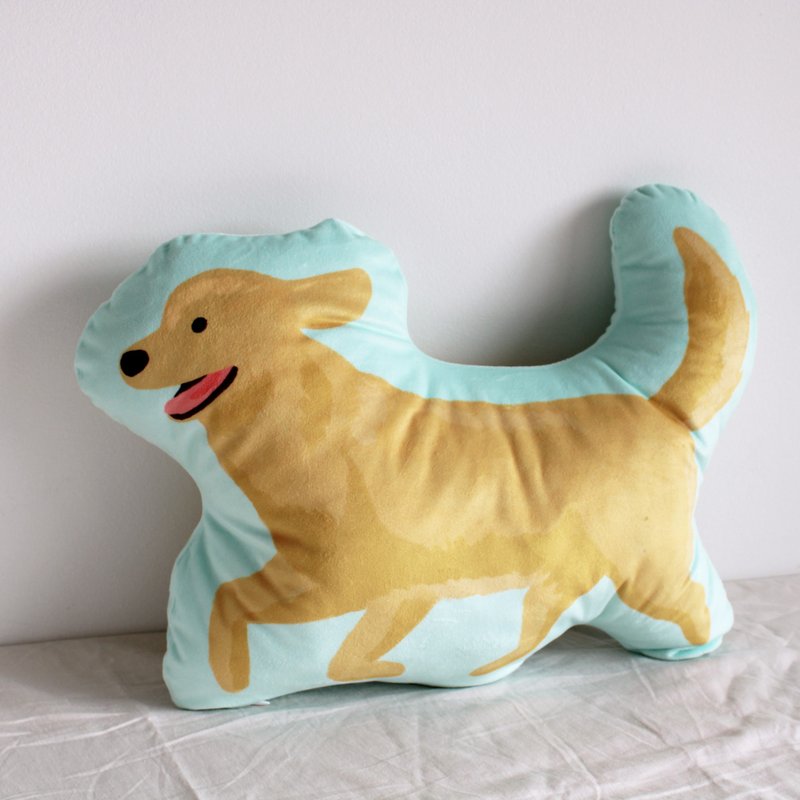 金毛尋回犬 黃金獵犬 抱枕 (40/ 50/ 60 cm) - 枕頭/抱枕 - 棉．麻 多色