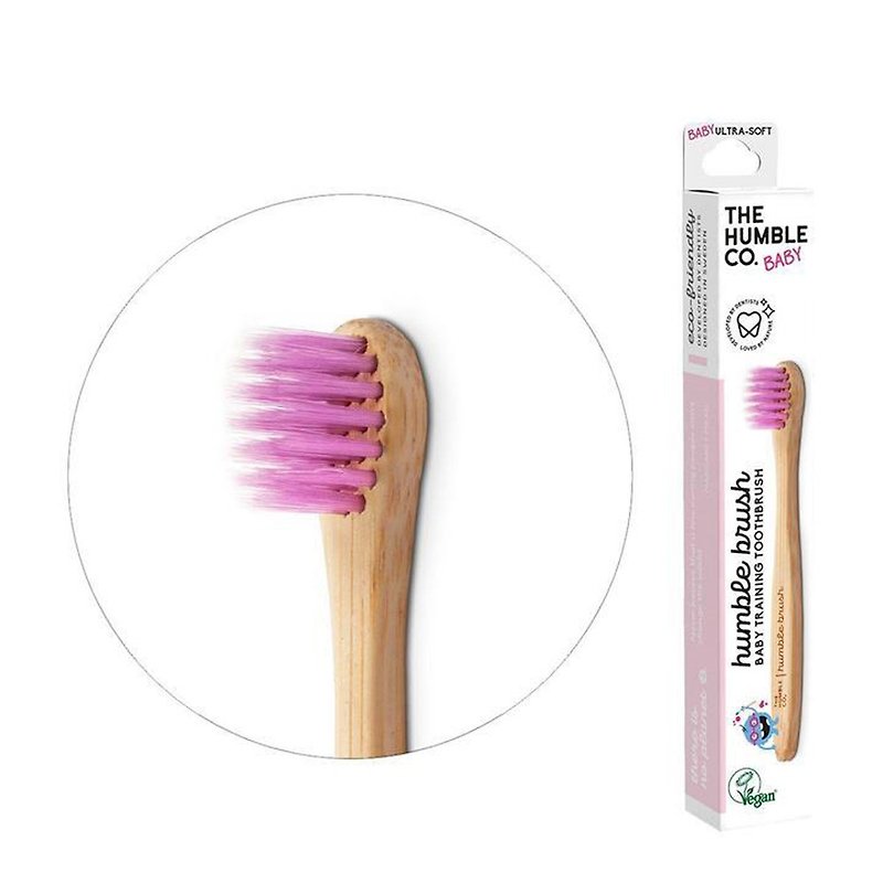 Humble Brush Swedish Bamboo Toddler Learning Toothbrush (Suitable for 2~6 years old) - Toothbrushes & Oral Care - Bamboo Purple