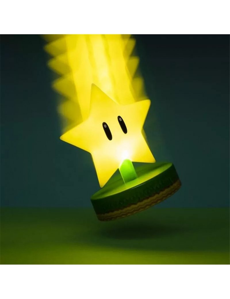 【MAR10 日免運】官方授權任天堂瑪利歐無敵星夜燈 - 燈具/燈飾 - 塑膠 黃色