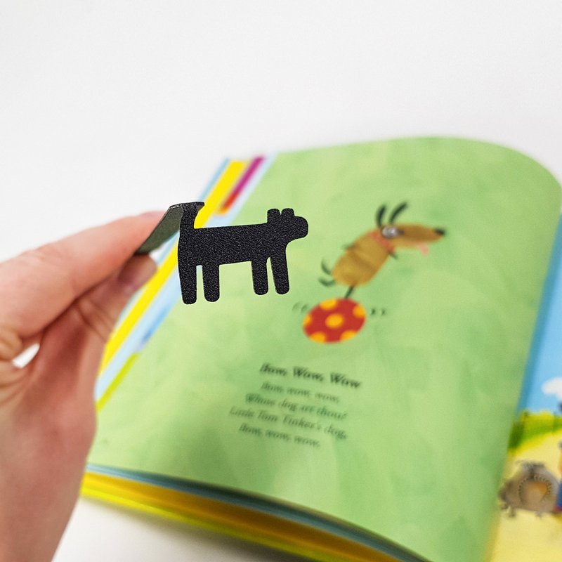 Bookmark Puppy Love | Small Bookish Gift for Dog Lovers - 書籤 - 其他金屬 黑色