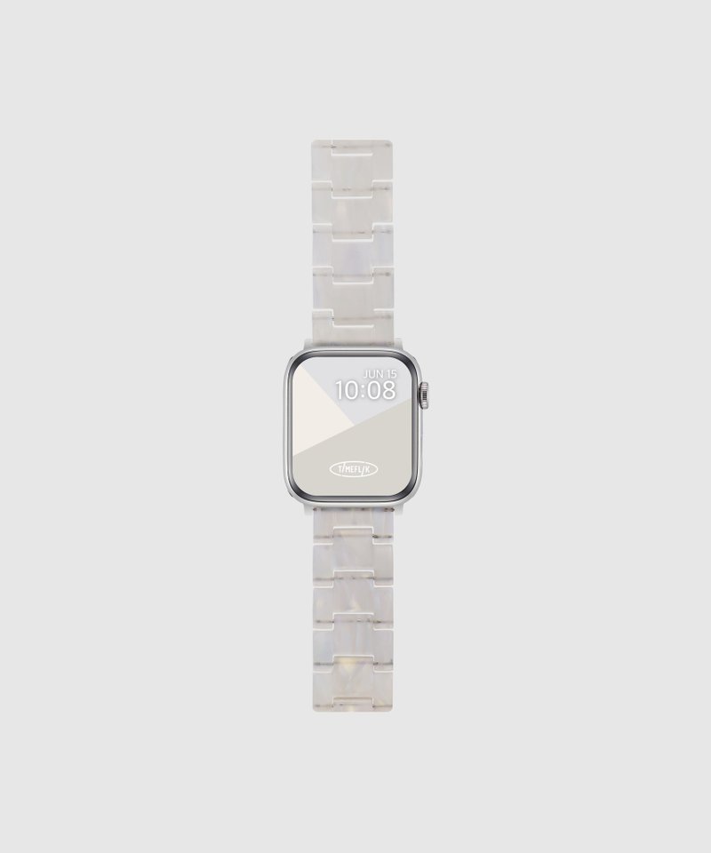 TIMEFLIK Formica Marble Apple Watch Strap - Pearl Aurora - Watchbands - Other Materials 