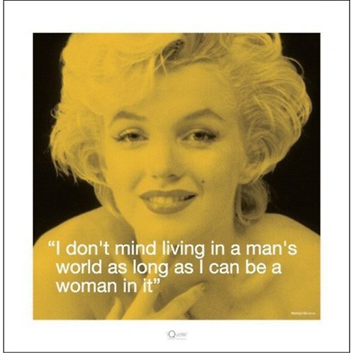 Dope 私貨 瑪麗蓮夢露 名人名言- Marilyn Monroe 男人世界的女人 複製畫