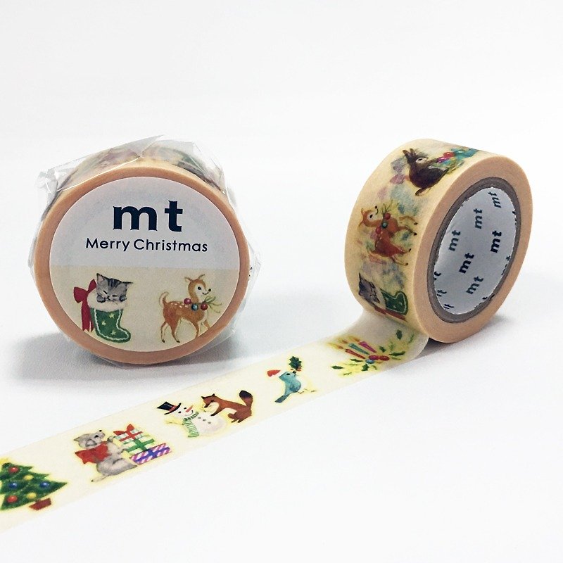 Mt and paper tape 2016 Christmas [Animal Christmas (MTCMAS70)] - มาสกิ้งเทป - กระดาษ หลากหลายสี
